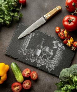 Planche à fromage en ardoise gravée au laser