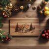 Reindeer Family Charcuterie Board | Christmas Laser Engraving