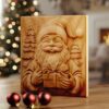 File di incisione laser 3D di Babbo Natale