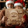 File di incisione laser 3D di Babbo Natale