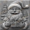 File di incisione laser 3D di Babbo Natale