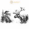 Santa & Reindeer Charcuterie Board Engraving | Christmas