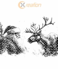 Santa & Reindeer Charcuterie Board Engraving | Christmas