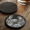 Slate Coaster File | Crab & Flower 3D