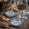 Slate Coaster File | Crab & Flower 3D