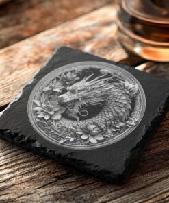 Fichier de sous-verres en ardoise | Décor PNG