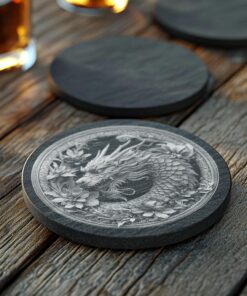 Fichier de sous-verres en ardoise | Décor PNG