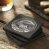 Slate Coaster File| Wild Eagle 3D Illusion PNG