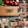 6 Bee and Honey Charcuterie Board Engravings Bundle