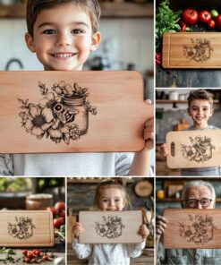 6 Bee and Honey Charcuterie Board Engravings Bundle