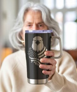 American Eagle Flag Tumbler Engraving | SVG Wrap