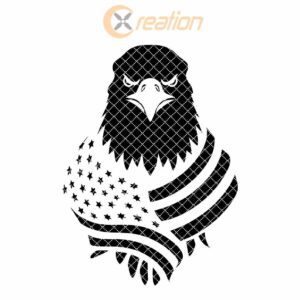 American Eagle Flag Tumbler Engraving | SVG Wrap