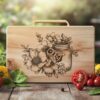 Bee and Honey Jar Charcuterie Board Engraving |