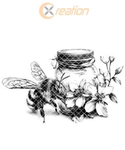 Bee and Honey Jar Charcuterie Board Engraving File