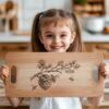 Bee Hive and Flower Charcuterie Board Engraving |