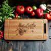 Bee Hive and Flower Charcuterie Board Engraving |