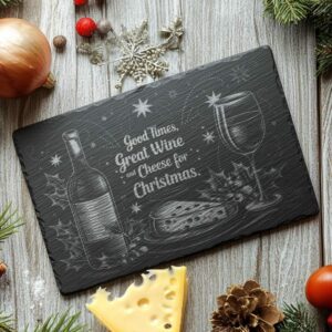 Christmas Cheese Board Engraving, Family Quote | Kitchen