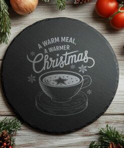 Christmas Cheese Board Engraving, Family Quote | Kitchen