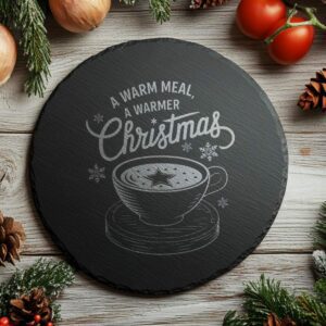 Christmas Cheese Board Engraving, Family Quote | Kitchen