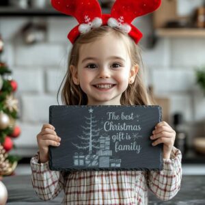 Christmas Cheese Board Engraving, Family Quote | Kitchen