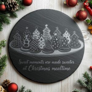 Christmas Cheese Board Engraving, Family Quote | Kitchen