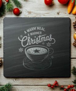 Christmas Cheese Board Engraving, Family Quote | Kitchen