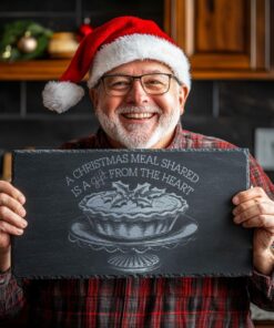 Gravure de Plateau à Fromage de Noël, Citation