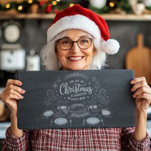 Christmas Cheese Board Engraving, Family Quote | Kitchen