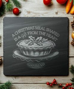 Gravure de Plateau à Fromage de Noël, Citation