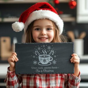 Christmas Cheese Board Engraving, Family Quote | Kitchen