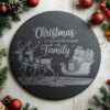 Christmas Cheese Board Engraving File, Family Quote |