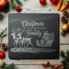 Christmas Cheese Board Engraving File, Family Quote |