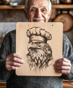 Eagle Chef Charcuterie Board Engraving File | PNG