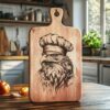 Eagle Chef Charcuterie Board Engraving File | PNG