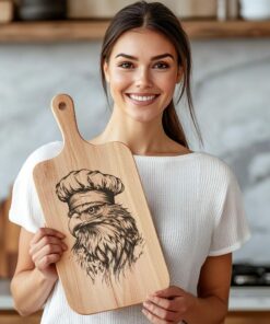 Eagle Chef Charcuterie Board Engraving File | PNG