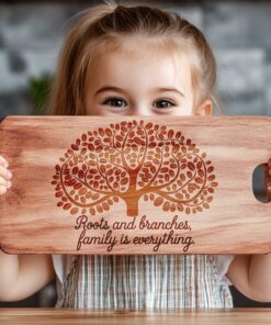 Family Mealtime Charcuterie Board Engraving File | PNG