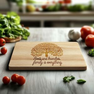 Family Mealtime Charcuterie Board Engraving File | PNG