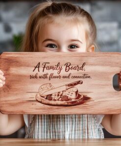 Family Mealtime Charcuterie Board Engraving | PNG Download