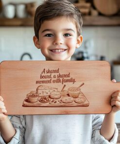 Family Mealtime Charcuterie Board Engraving | PNG Download