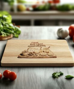 Family Mealtime Charcuterie Board Engraving | PNG Download