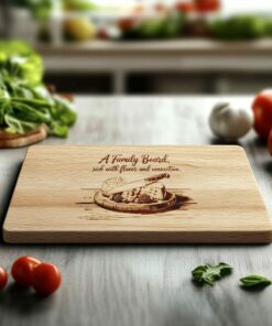 Family Mealtime Charcuterie Board Engraving | PNG Download