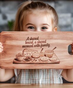 Family Mealtime Charcuterie Board Engraving | PNG Download