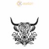 Highland Cow Tumbler Engraving | SVG Wrap File