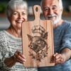 Pig Chef Charcuterie Board Engraving File | PNG