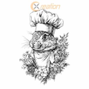 Rabbit Chef Charcuterie Board Engraving File | PNG