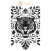 Tiger Head Tumbler Engraving | SVG Wrap File