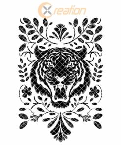 Tiger Head Tumbler Engraving | SVG Wrap File