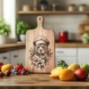 Wild Bear Chef Charcuterie Board Engraving File |