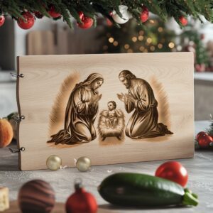 Christmas Charcuterie Board File | Jesus Nativity Scene