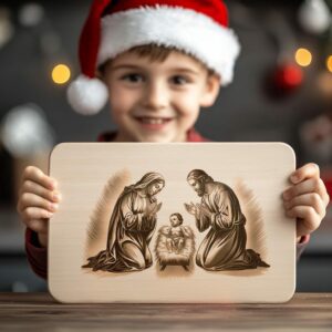 Christmas Charcuterie Board File | Jesus Nativity Scene